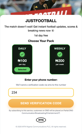 NG Football 2ClickFlow+ MTN , Wifi Nigeria 1